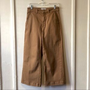 Everlane Wide Leg Crop Pant in Ochre